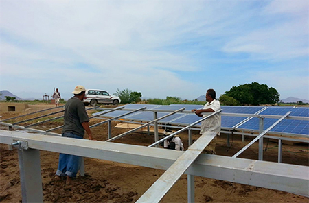 off-grid solar power system the outskirts of libya