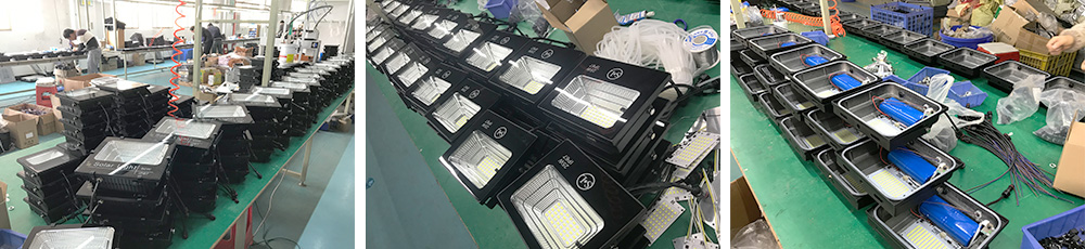 The Production of High Powered Solar Flood Lights