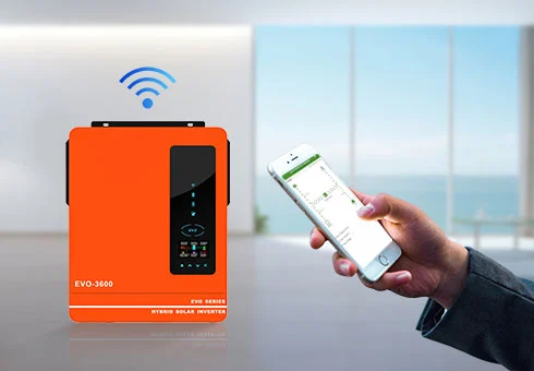 Optional WIFI monitoring function, you can check the running status of the hybrid inverter for solar system through APP at any time, and realize remote operation.