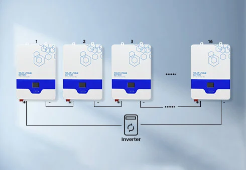 support 16 batteries connection in parallel